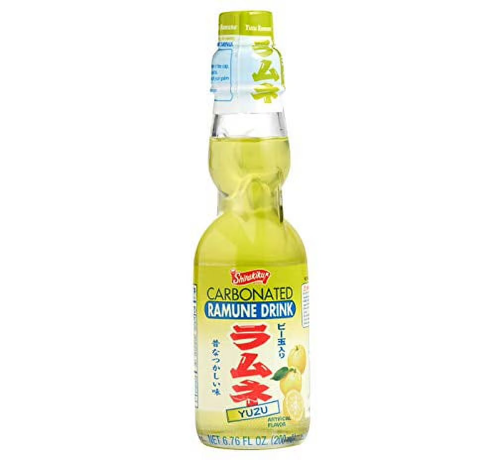 Yuzu Flavor Marble Soda, 6.76 oz. Bottles (Pack of 6) J620631