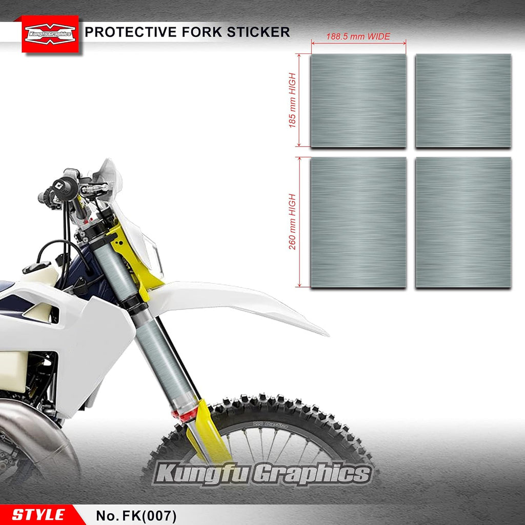 Black Upper Mid Fork Tube Decal Kit (Pack of 4) D38695