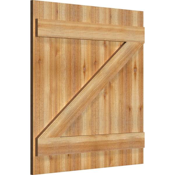 Rough Sawn Western Red Cedar Board-n-Batten Shutters X89720