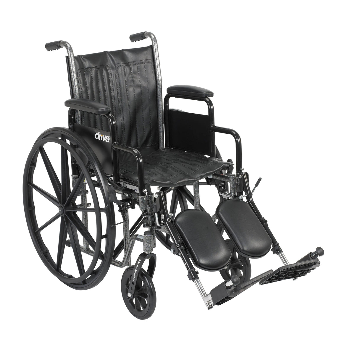 Silver Sport 2 Wheelchair Detachable Full Arms Elevating Leg Rests 16x22 Seat K535