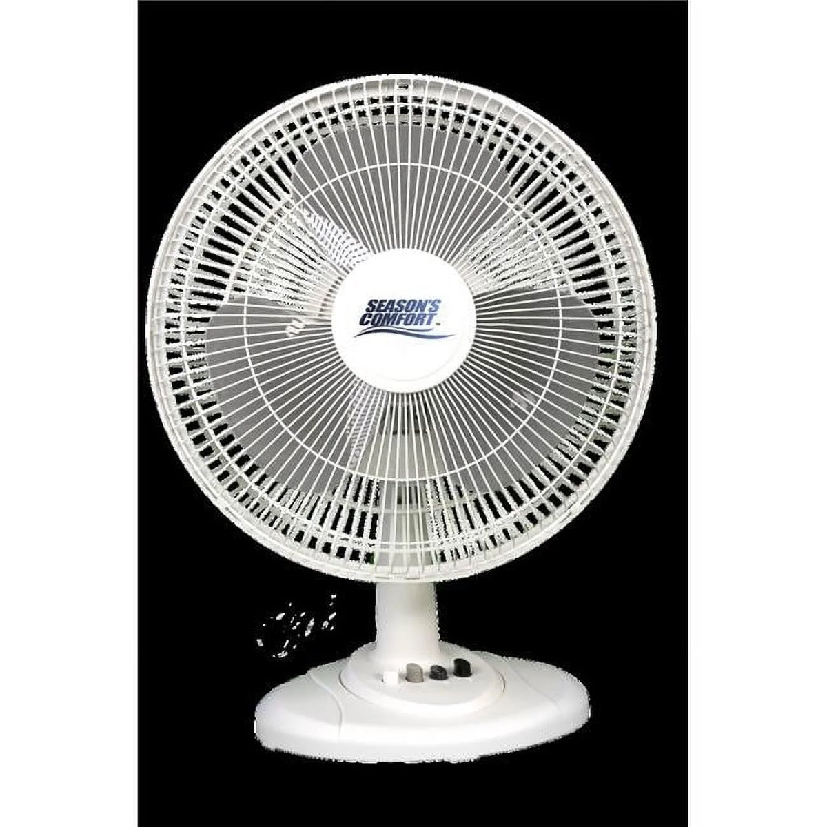 12-In. Oscillating Table Fan, White K58208