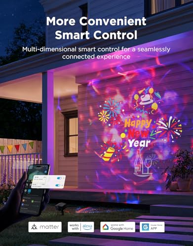 20W LED Snowflake Projector with App Control P184437