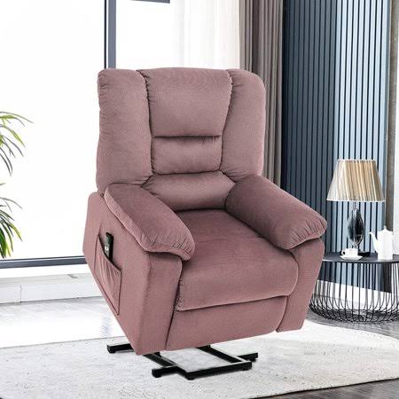 Velvet Power Lift Recliner Chair 300 lb Capacity H14274