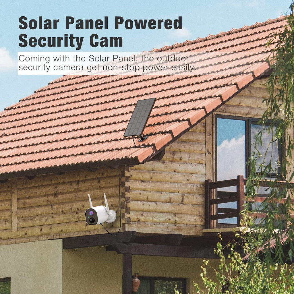 1080P Wireless Solar Security Camera with Night Vision J763698