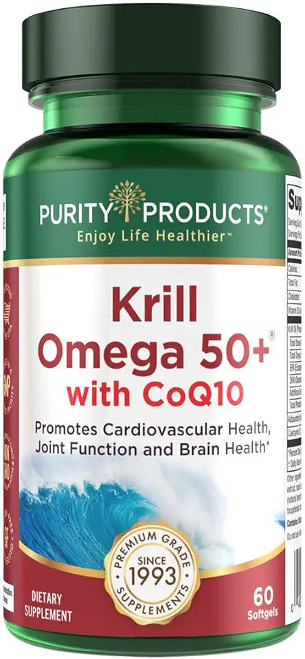 Krill Omega 50+ with CoQ10 60 Softgels W1222