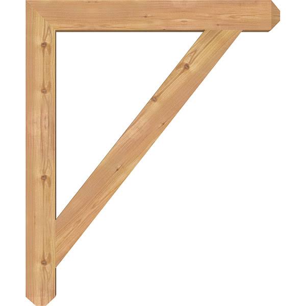 Traditional Craftsman Smooth Bracket, Western Red Cedar P98363