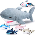 18 Inch Plush Shark Stuffed Animal with 4 Breeds W653702