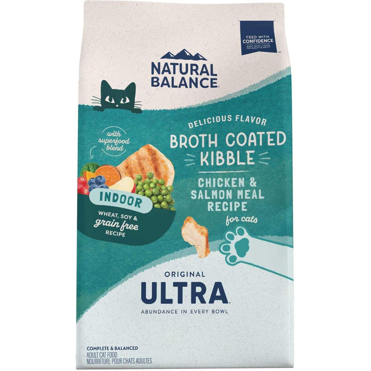 Indoor Chicken & Salmon Meal Dry Cat Food B56377