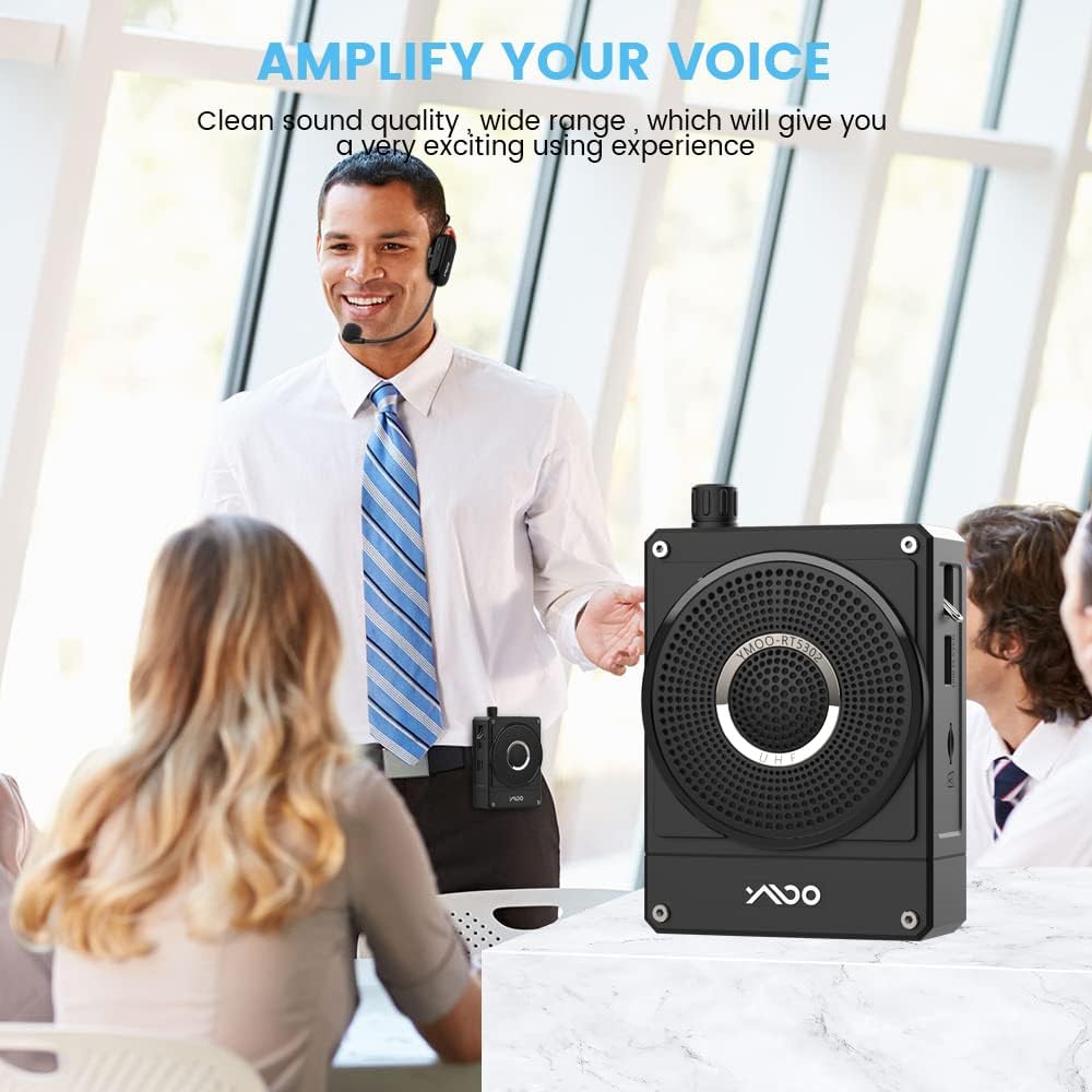 Voice Amplifier with Wireless Microphone Headset F8191