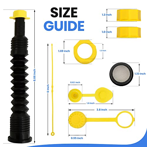 Universal Gas Can Spout Replacement No Spill Nozzle A271210