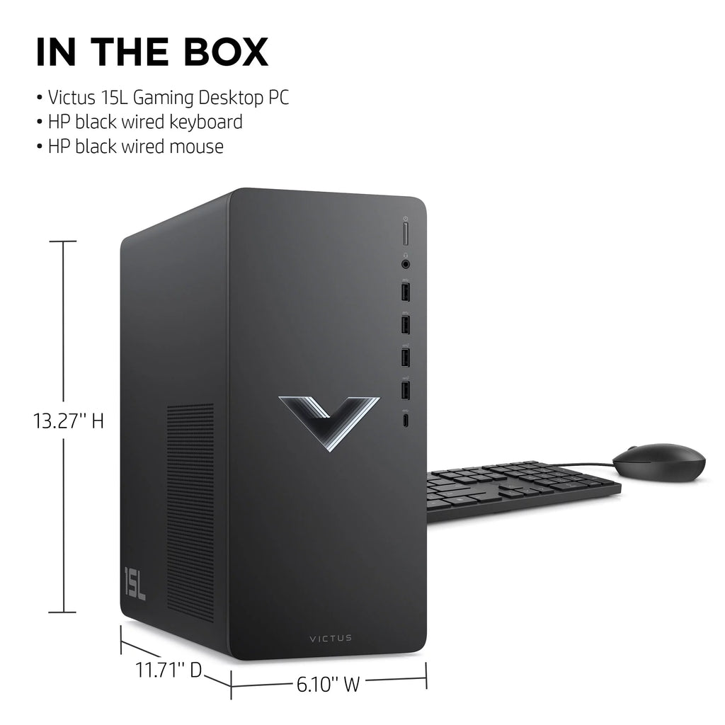 Mica Silver Gaming Desktop PC, AMD Ryzen 5 5600G, AMD RX6400, 8GB RAM, 512GB SSD N4561