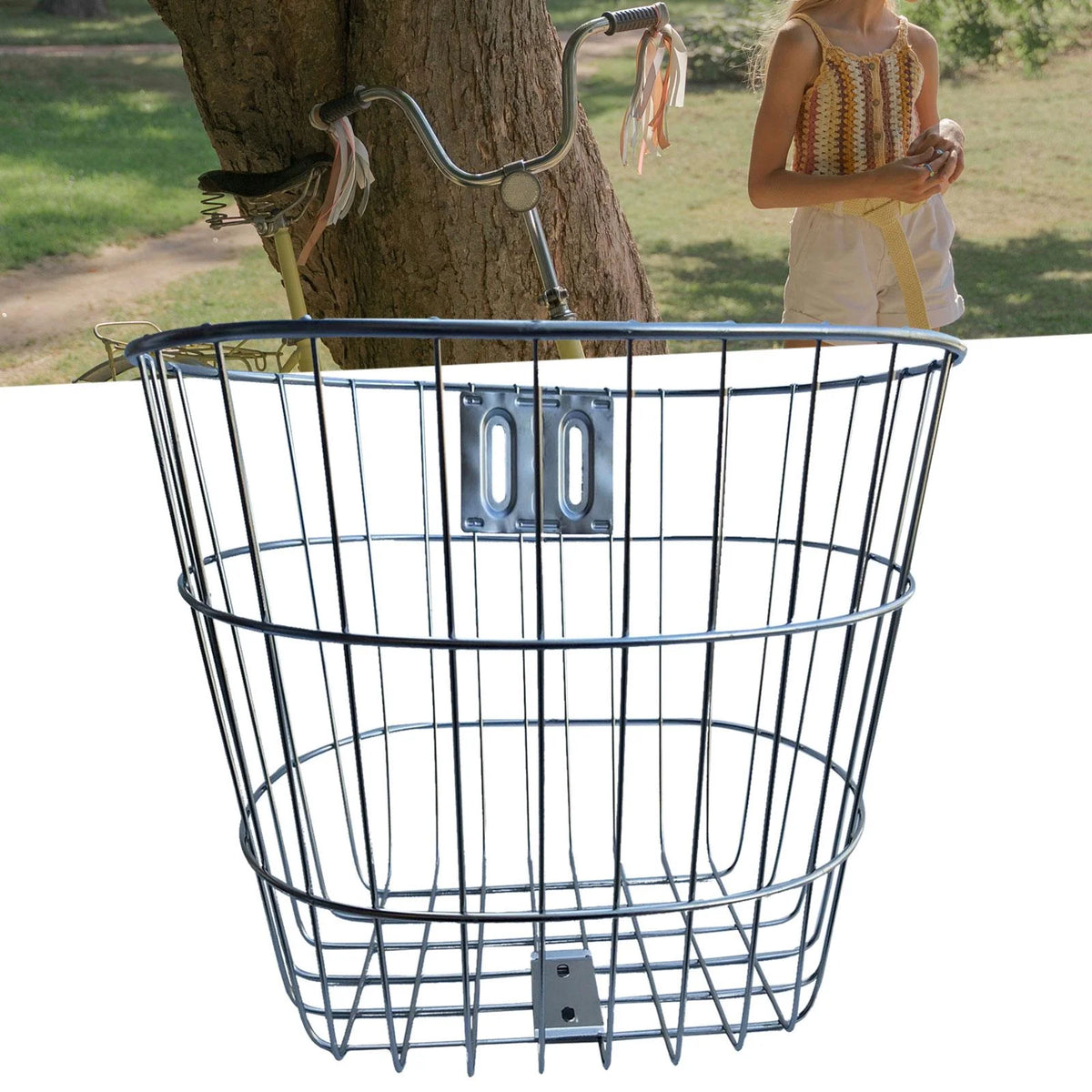 Rust Resistant Metal Bike Basket L855321
