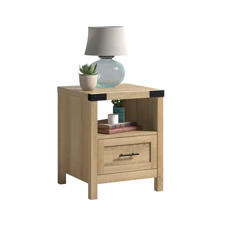 Engineered Wood End Table in Orchard Oak - Set of 2 J73661
