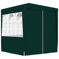 Green Party Tent with Side Walls Outdoor Gazebo Canopy 6.6ft x 6.6ft x 7.9ft W882