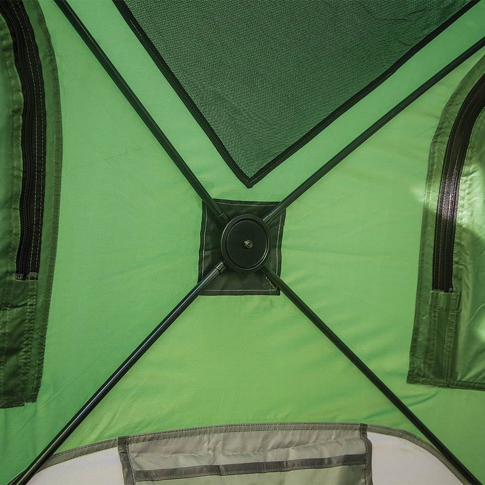 Green Pop Up Hub 4 Person Camping Tent Q4871
