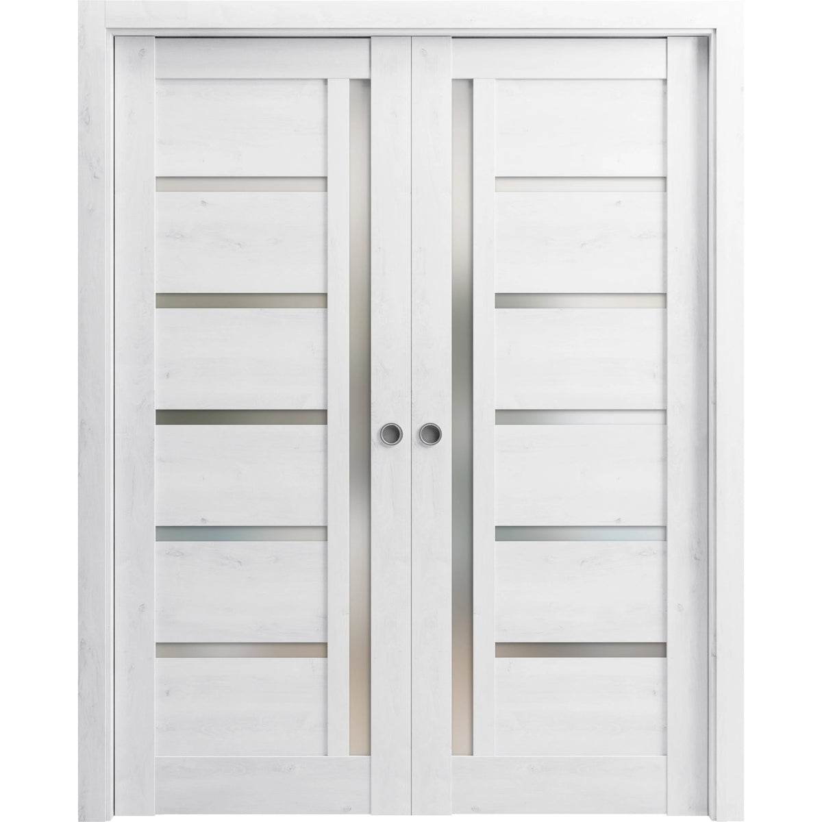 Sliding French Double Pocket Doors 48 x 84 inches Solid Wood Interior Doors R727