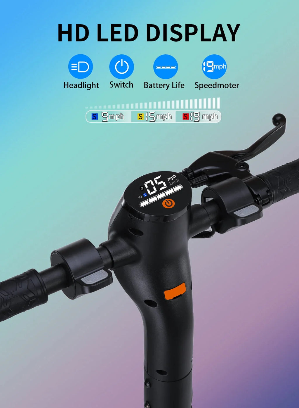 500W Motor 10 Honeycomb Tires Foldable Electric Scooter P891