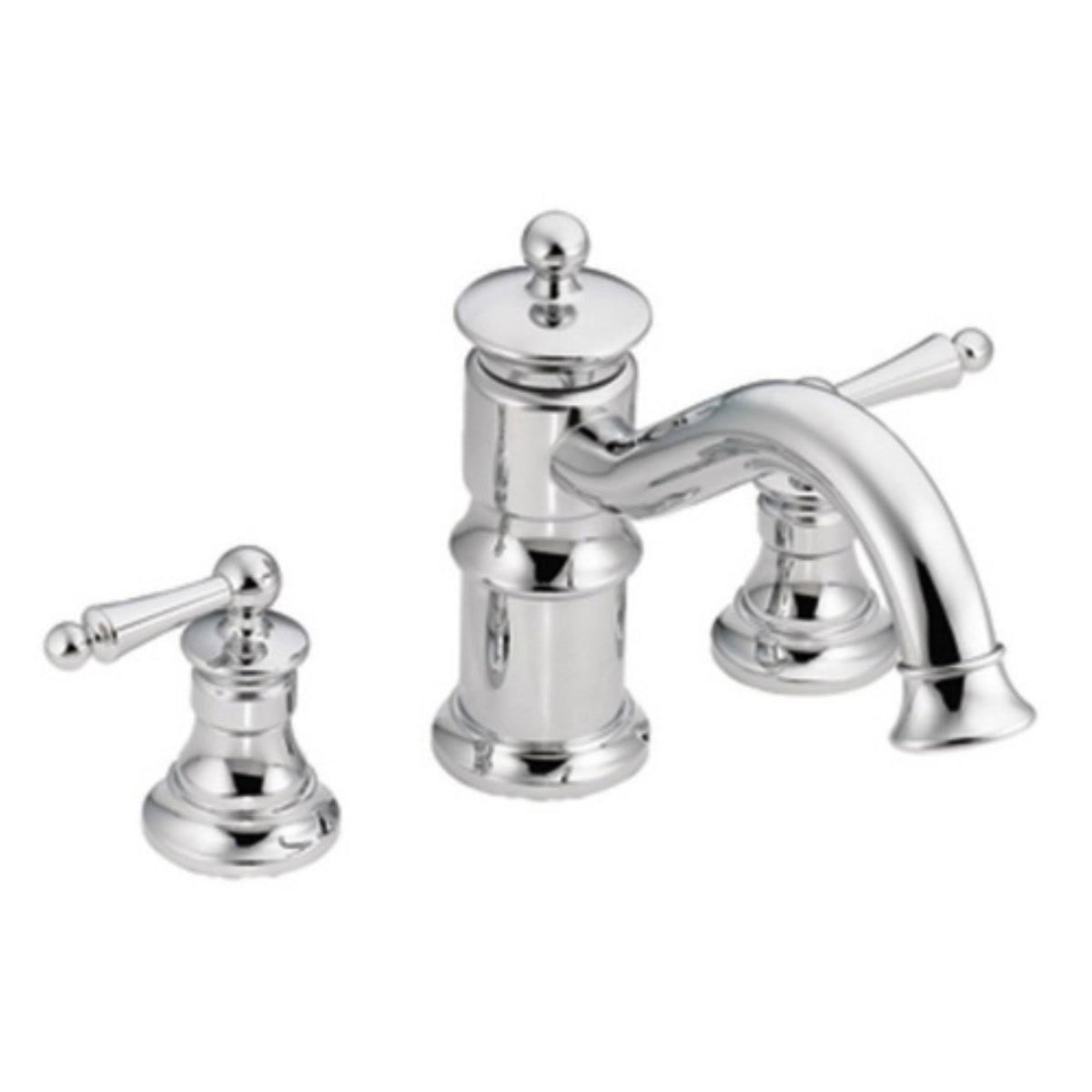 Chrome Two-Handle Roman Tub Faucet V408