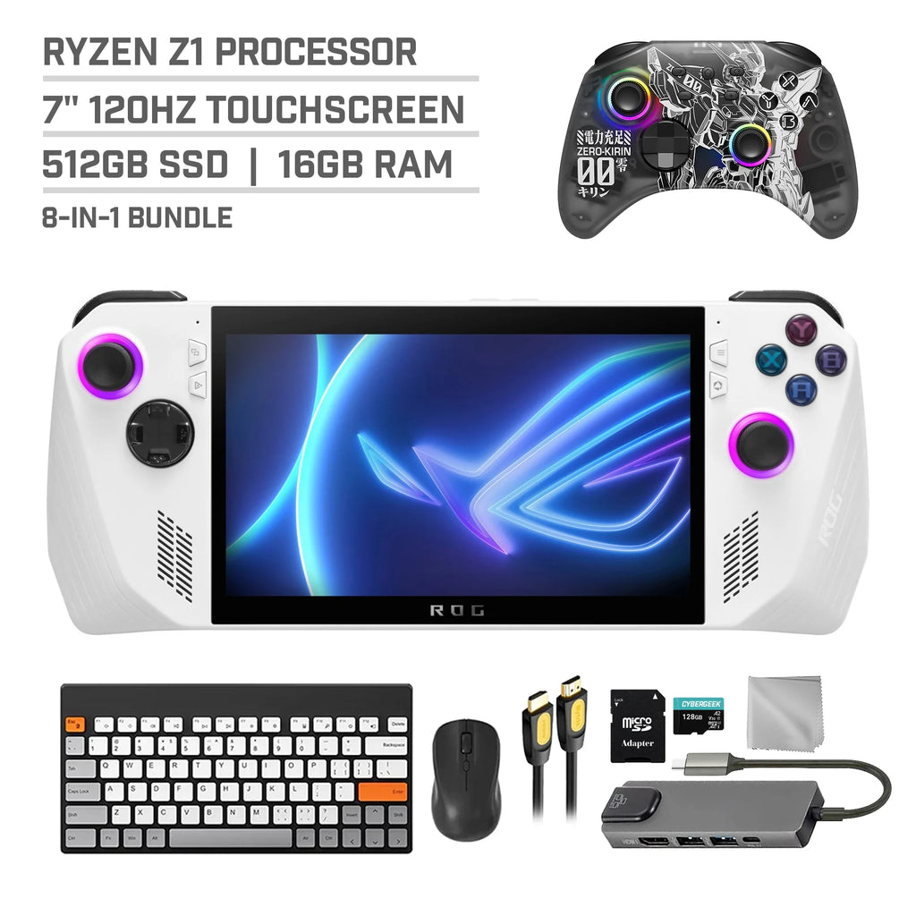 512GB Gaming Handheld 7-inch Touchscreen 120Hz FHD 1080p AMD Ryzen Z1 Processor G76584