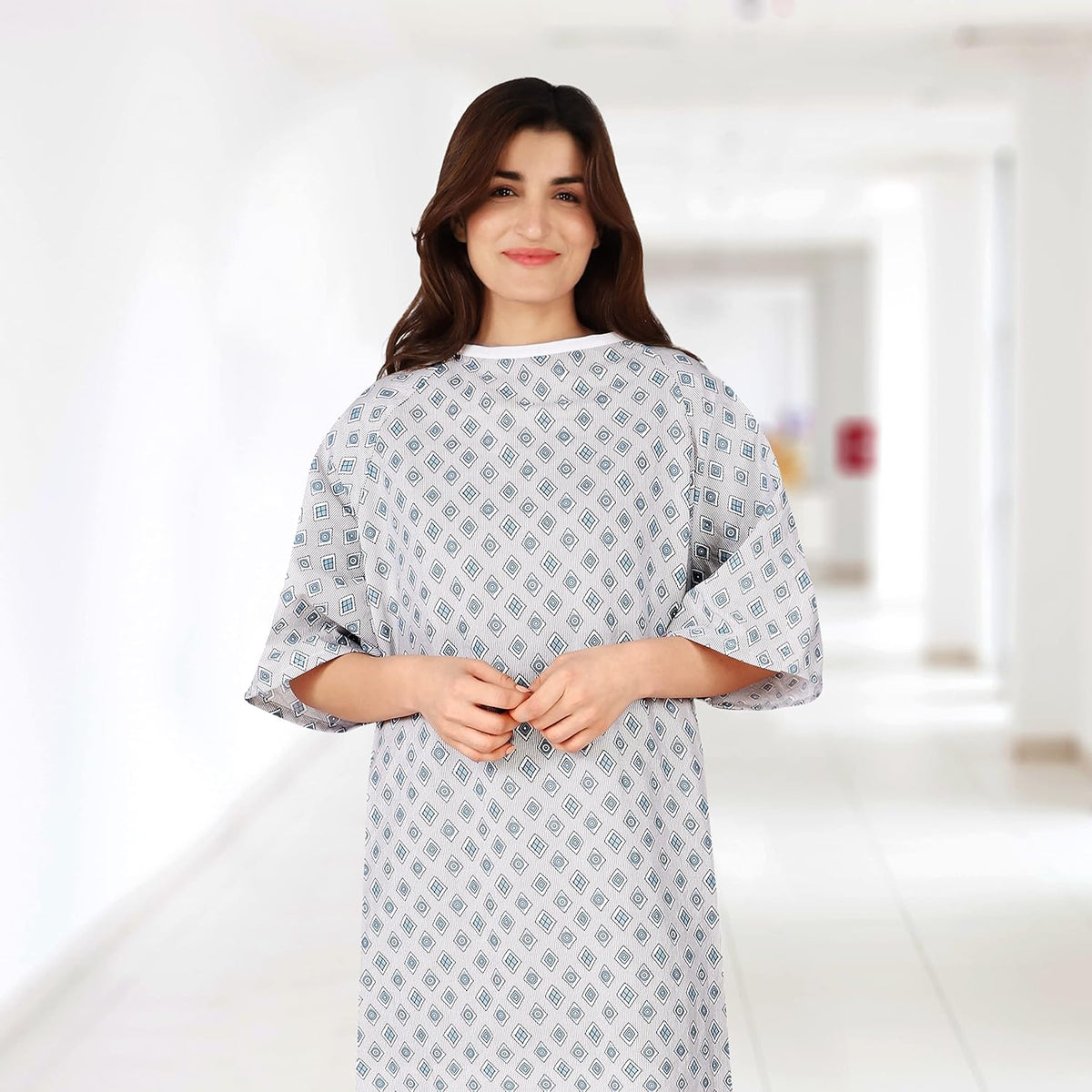 6 Pack Unisex Hospital Gowns with Back Tie L822