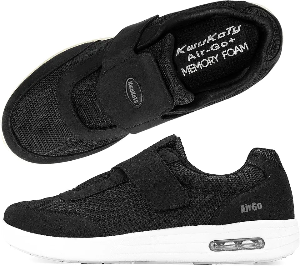 Wide Toe Box Non Slip Walking Sneakers R25511