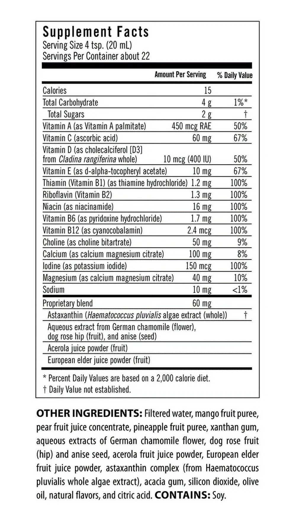 Liquid Multivitamin 15 Oz M204598