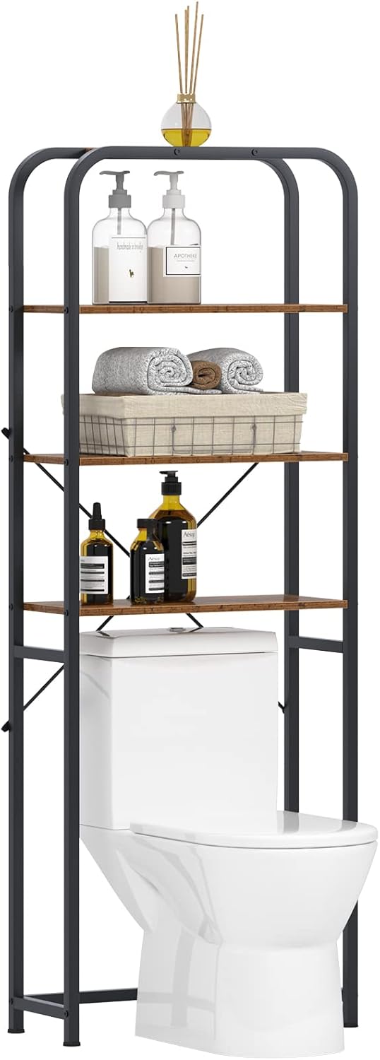 4-Tier Over The Toilet Storage Rack Brown J160137