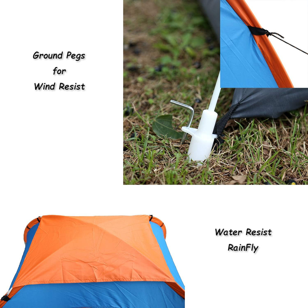 2 Person Pop Up Camping Tent with Carrying Bag L10966