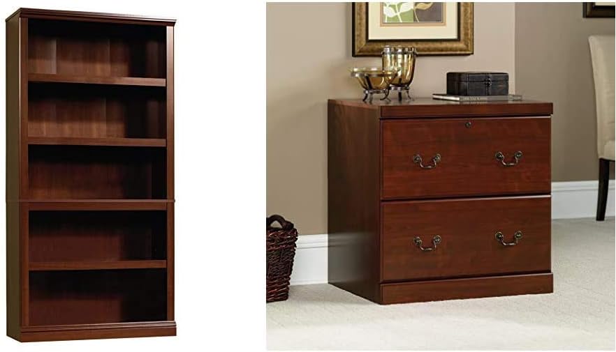 5-Shelf Bookcase, Select Cherry finish C387