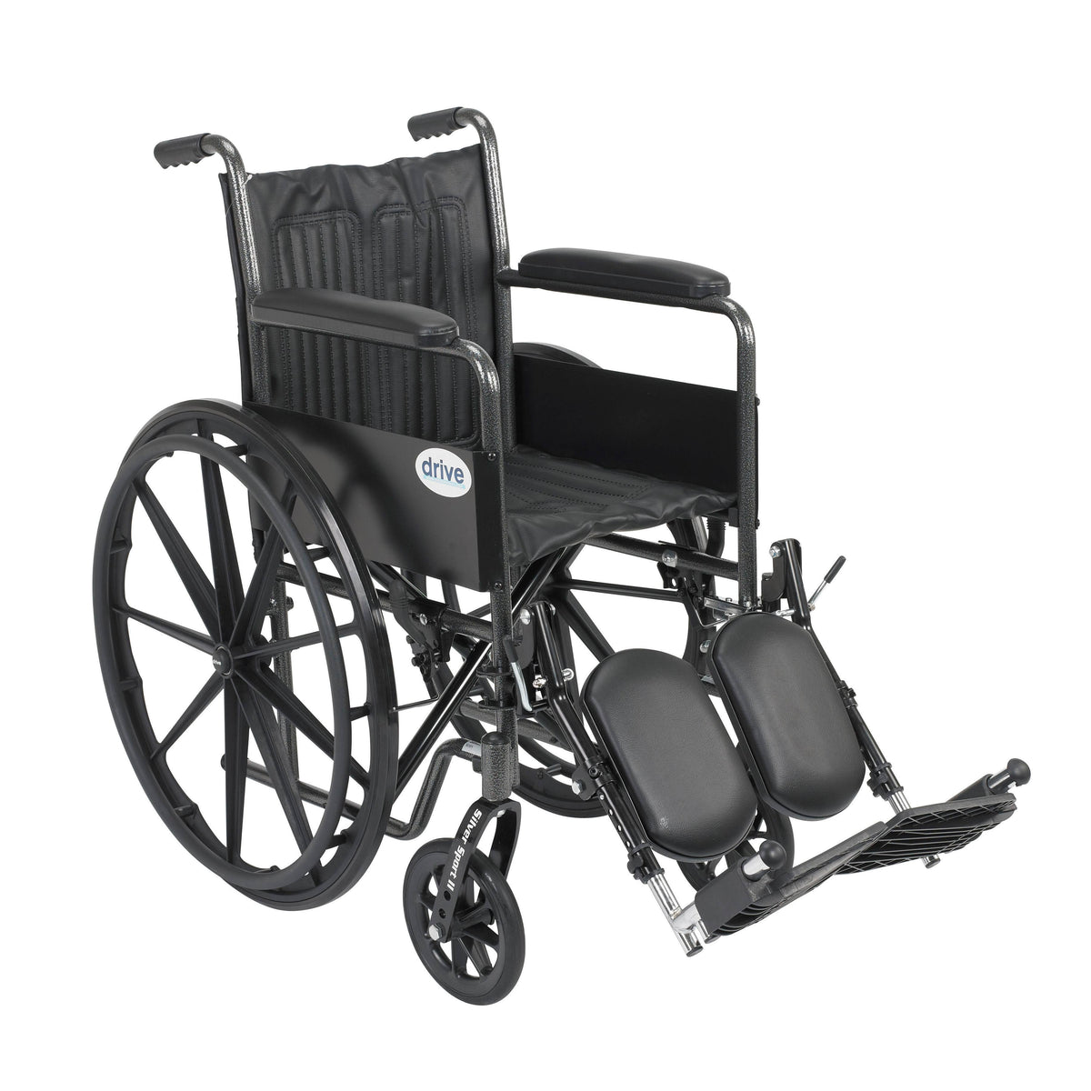 Silver Sport 2 Wheelchair Detachable Full Arms Elevating Leg Rests 16x22 Seat K535