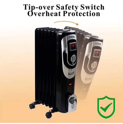 Oil Filled Heater 7-fins Digital T249145