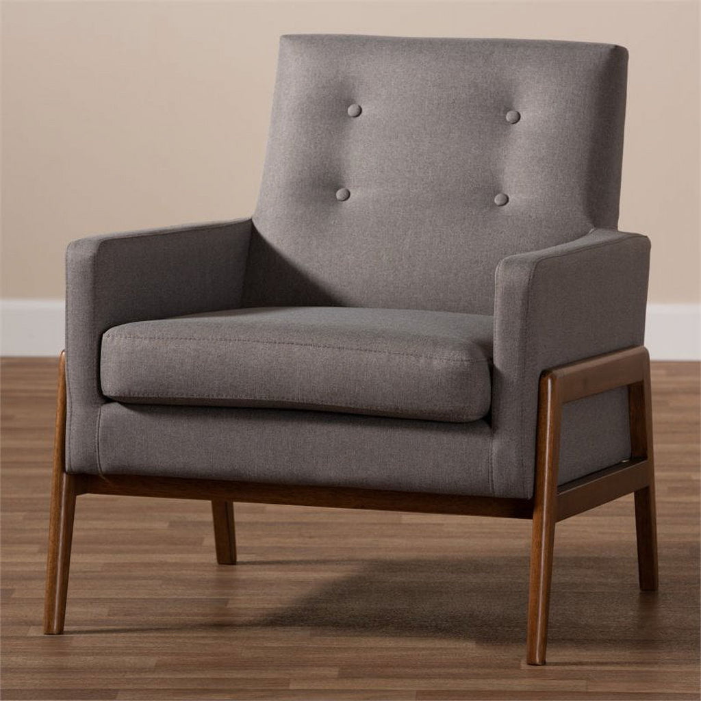 Grey 2 Piece Sofa Set with Lounge Chair C4199