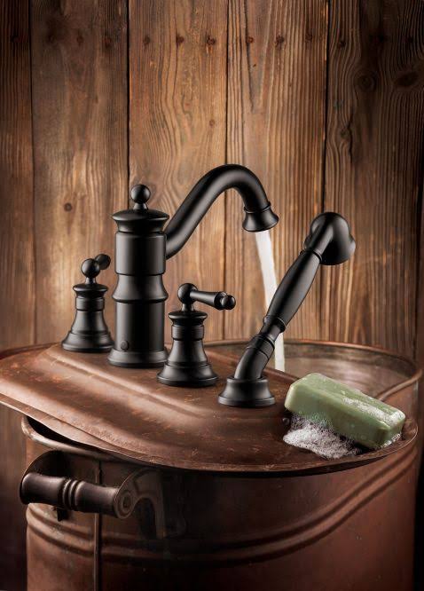 Chrome Two-Handle Roman Tub Faucet V408