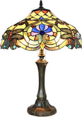 2 Light Dragonfly Table Lamp 17" Shade H9206