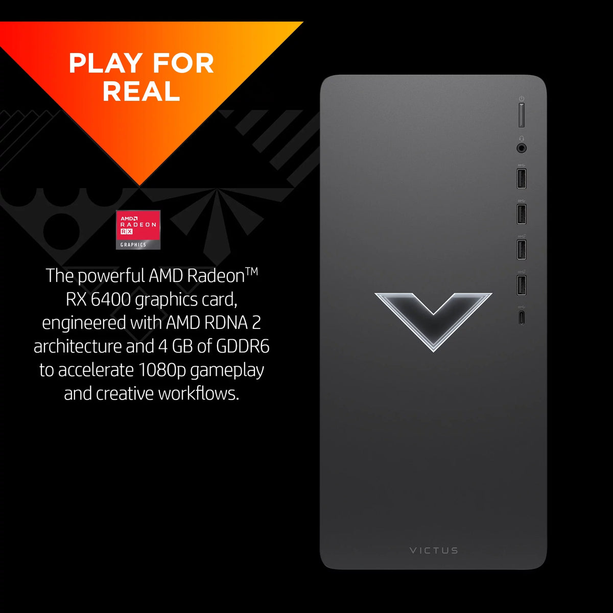 Mica Silver Gaming Desktop PC, AMD Ryzen 5 5600G, AMD RX6400, 8GB RAM, 512GB SSD N4561