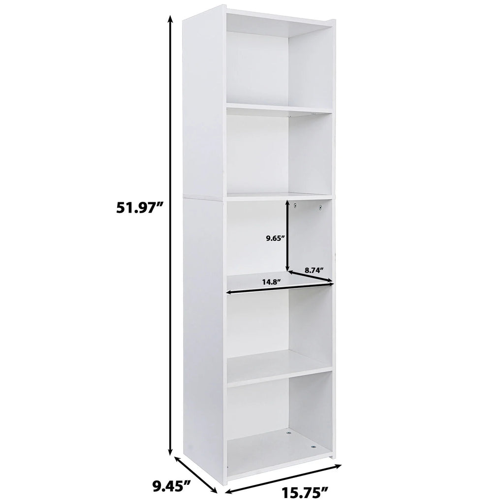 5-Tiers Bookshelf Bookcase Storage B3528