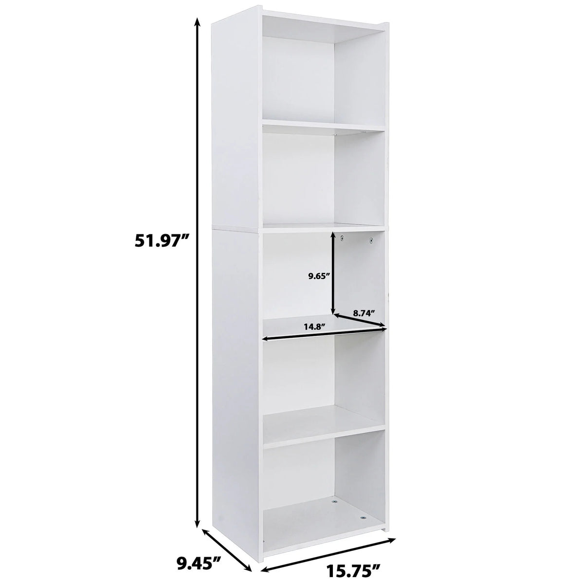 5-Tiers Bookshelf Bookcase Storage B3528