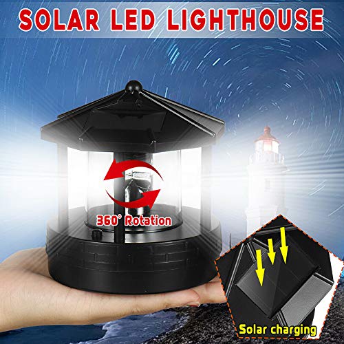 Black Rotatable Waterproof Solar Lights J6257