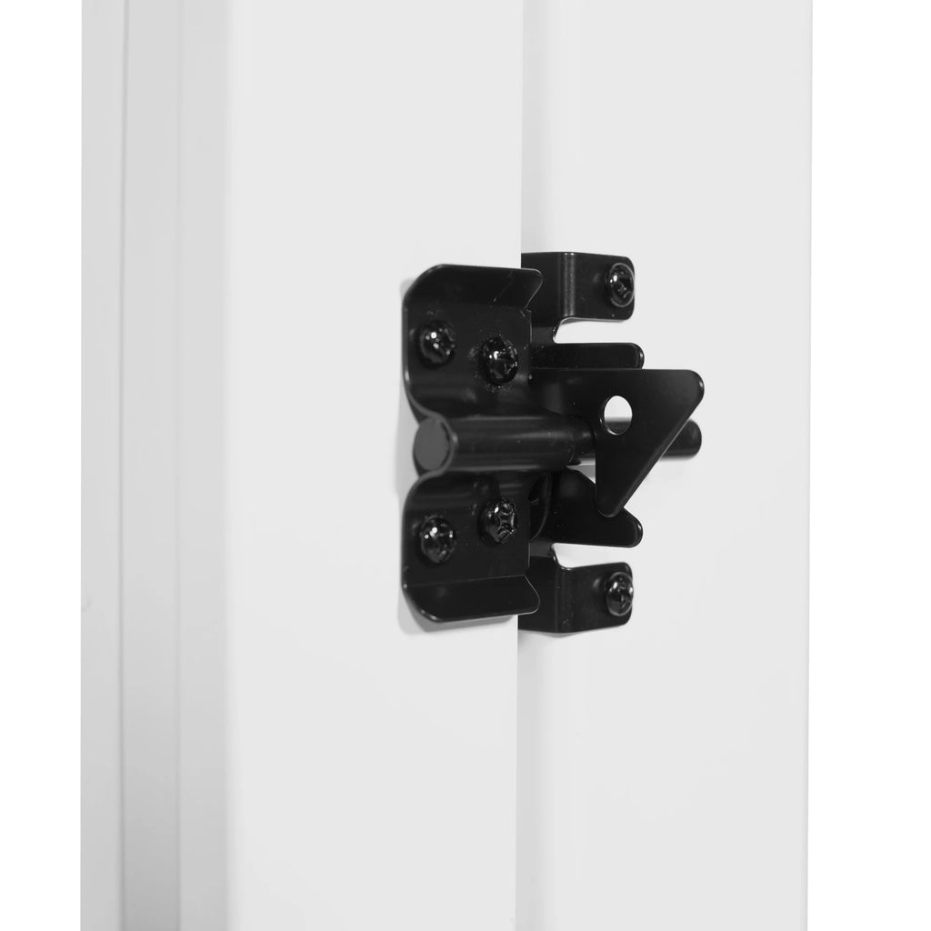 White Vinyl Pointed Picket Fence Gate L7636