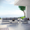 4 Piece Outdoor Patio Aluminum Sectional Sofa Set Z35329