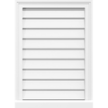 20x22W x 12x22H Vertical Surface Mount PVC Gable Vent V2727