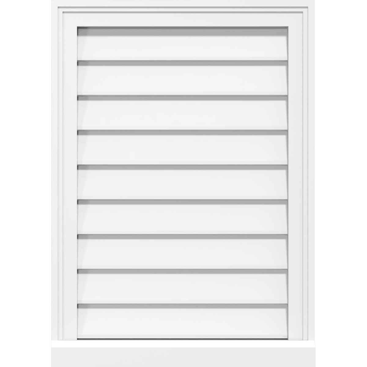 20x22W x 12x22H Vertical Surface Mount PVC Gable Vent V2727