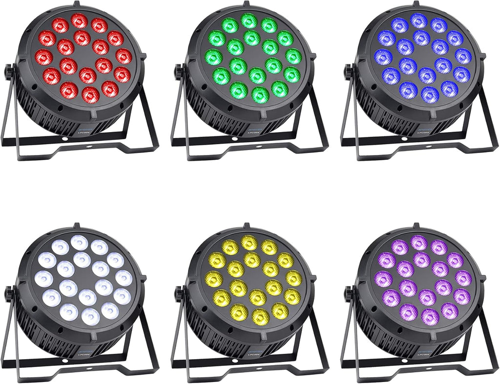 18x8W RGBW LED Washing Lighting Disco Lights with DMX-512 Sound Activated Strobe Lights L706588