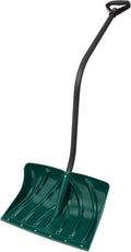Green 18-Inch Snow Shovel/Pusher Combo with Ergonomic Shaped Handle, Pack of 2 O57711