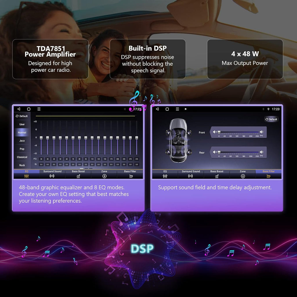 Android 10.0 Car Stereo, CarPlay & Android Auto, Double Din, 10.1 Inch E204316