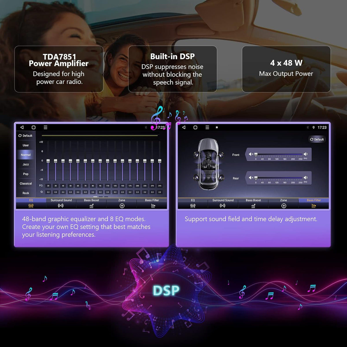 Android 10.0 Car Stereo, CarPlay & Android Auto, Double Din, 10.1 Inch E204316