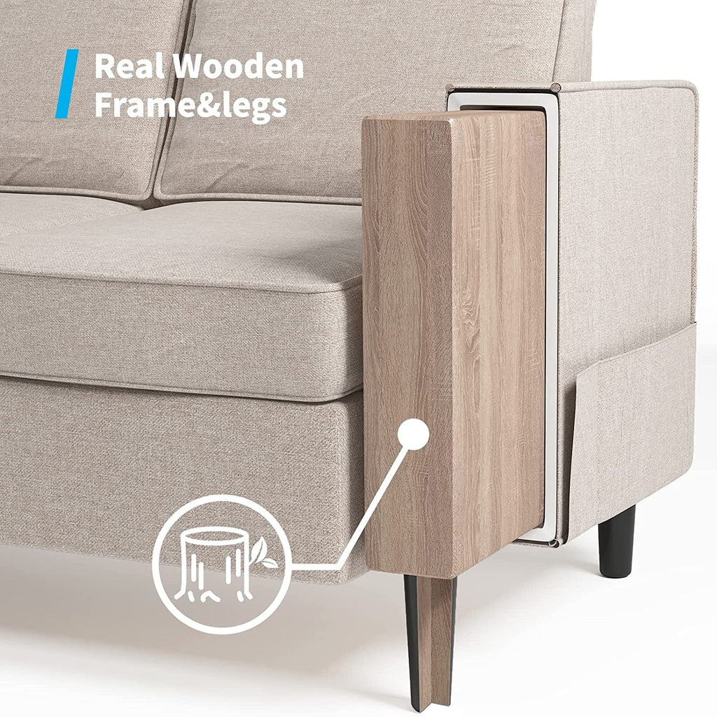 Convertible Sectional Sofa Couch with Storage Ottoman Q973425