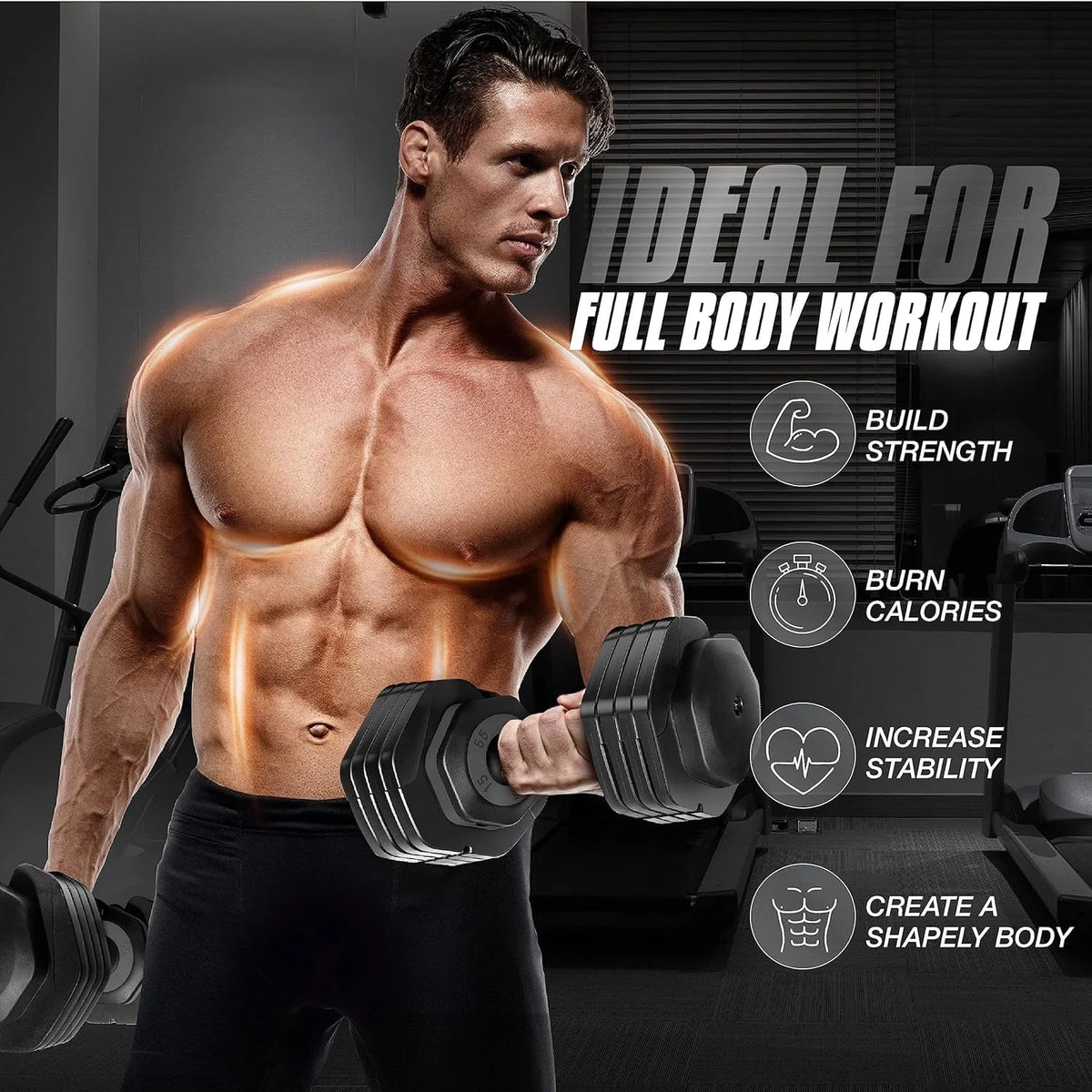 Adjustable Dumbbells 25lb Pair X789