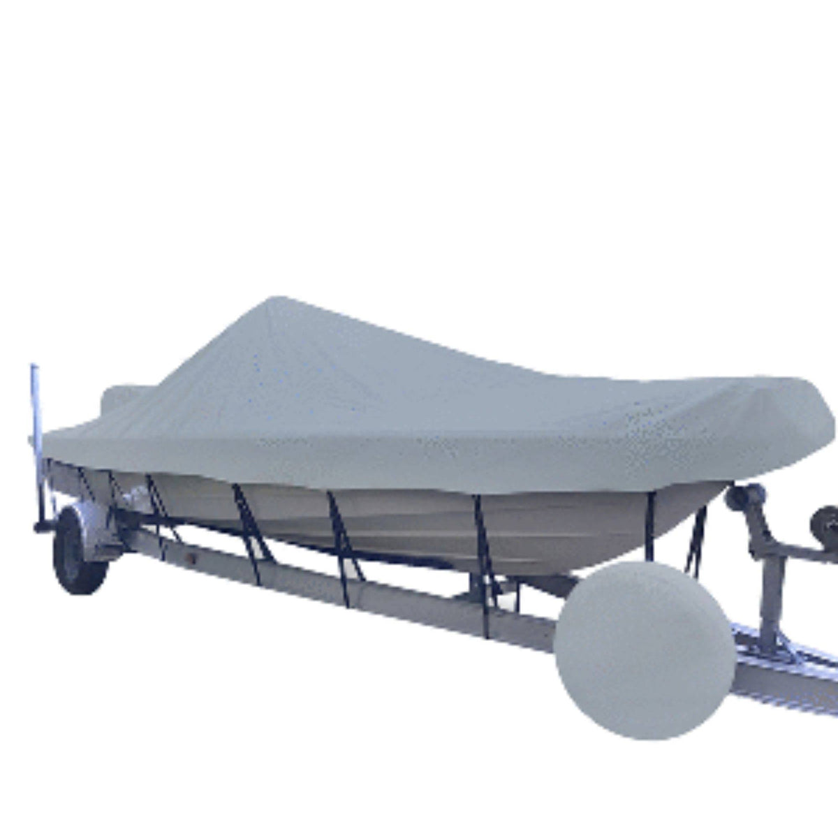 Grey Boat Cover for 19.5 V-Hull Center Console Boats V305