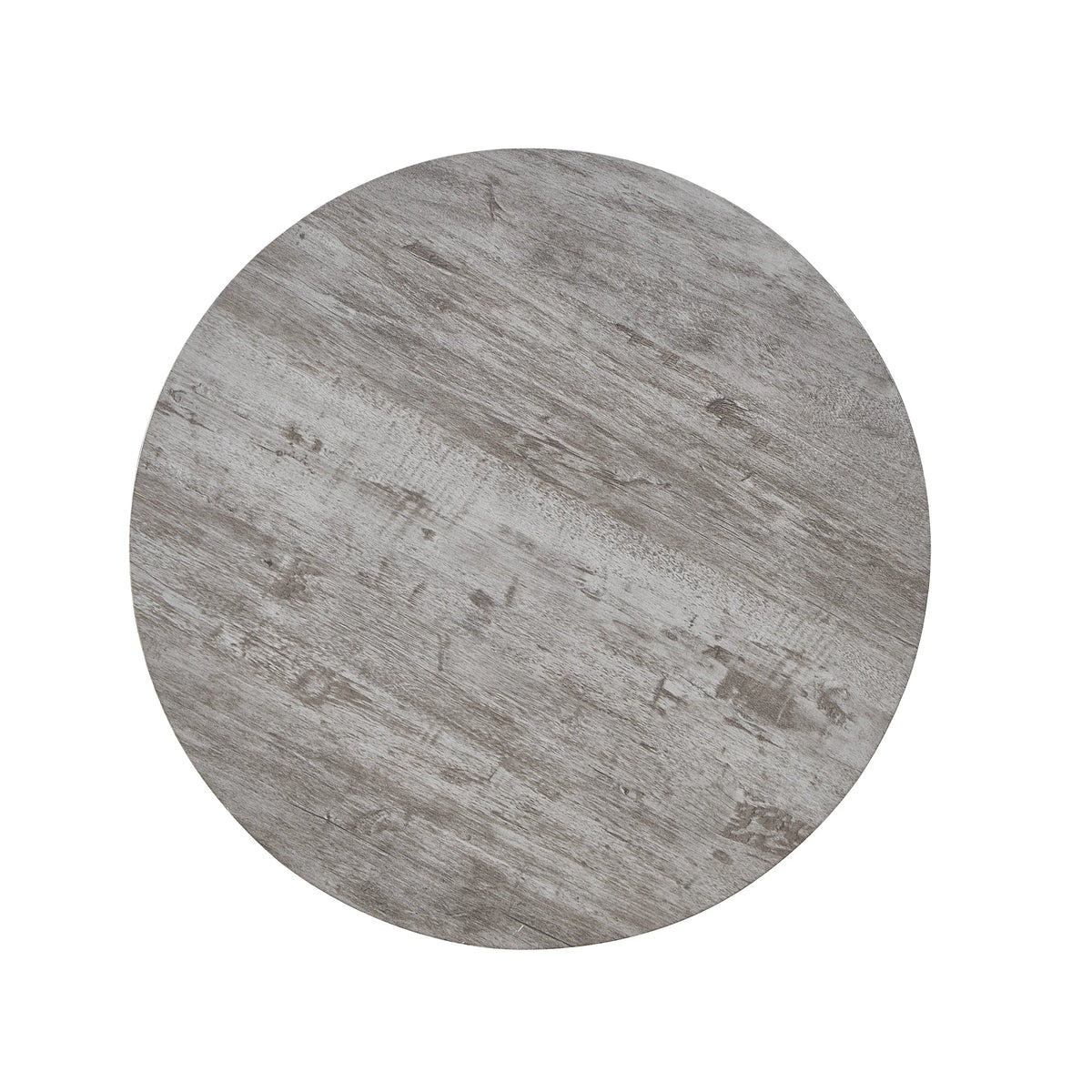 Gray Round End Table with Shelf G6518